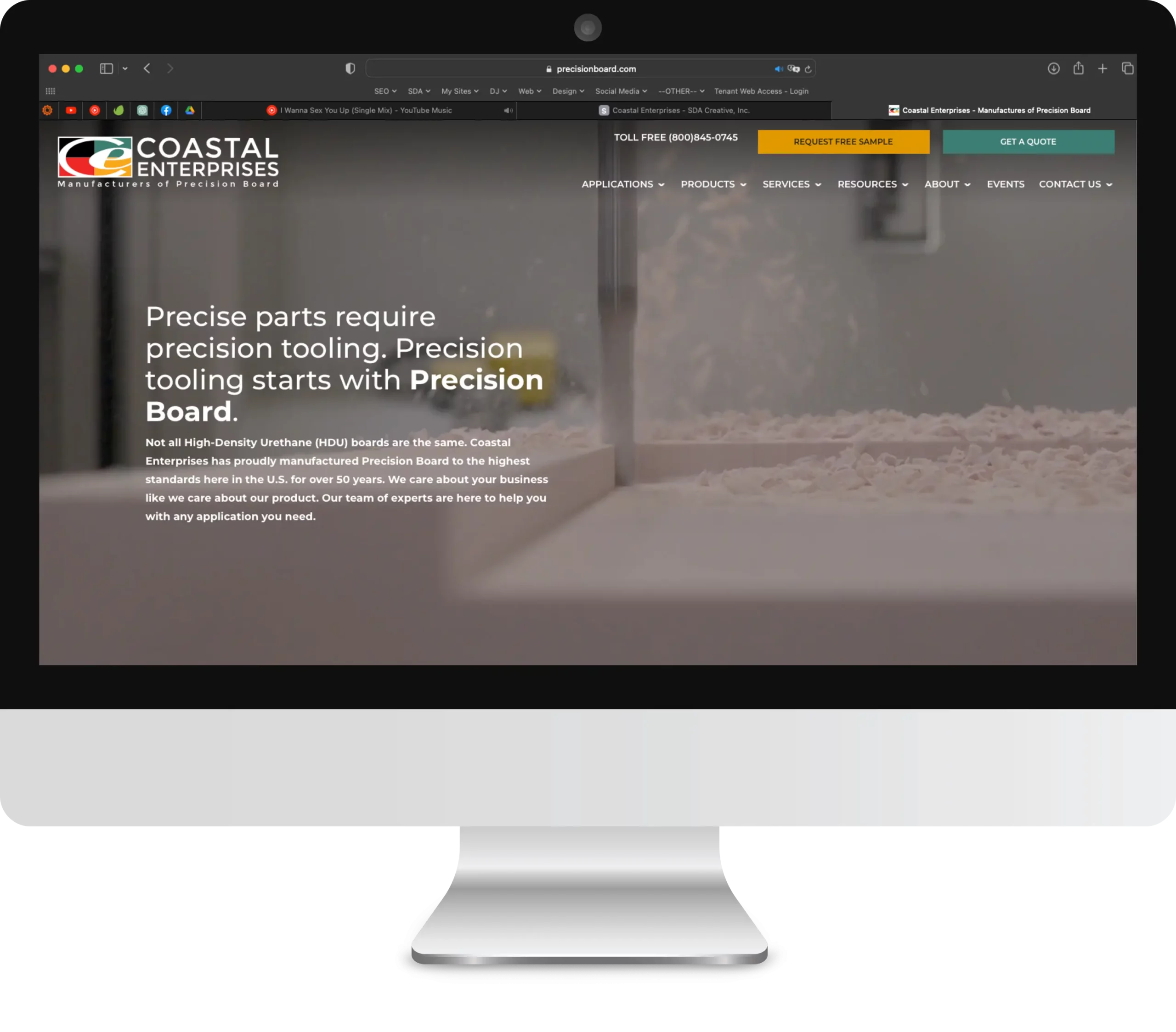 Coastal Enterprises Homepage - iMac MockUp 2