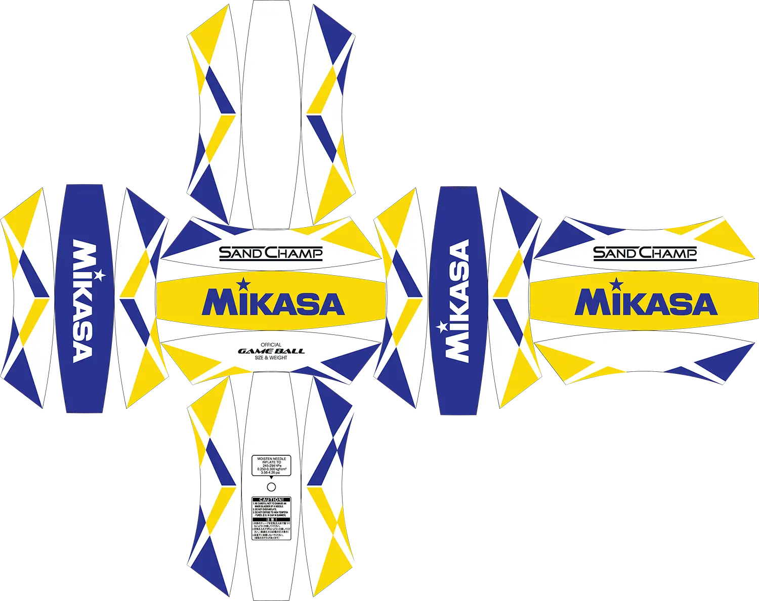 Mikasa ball design layout